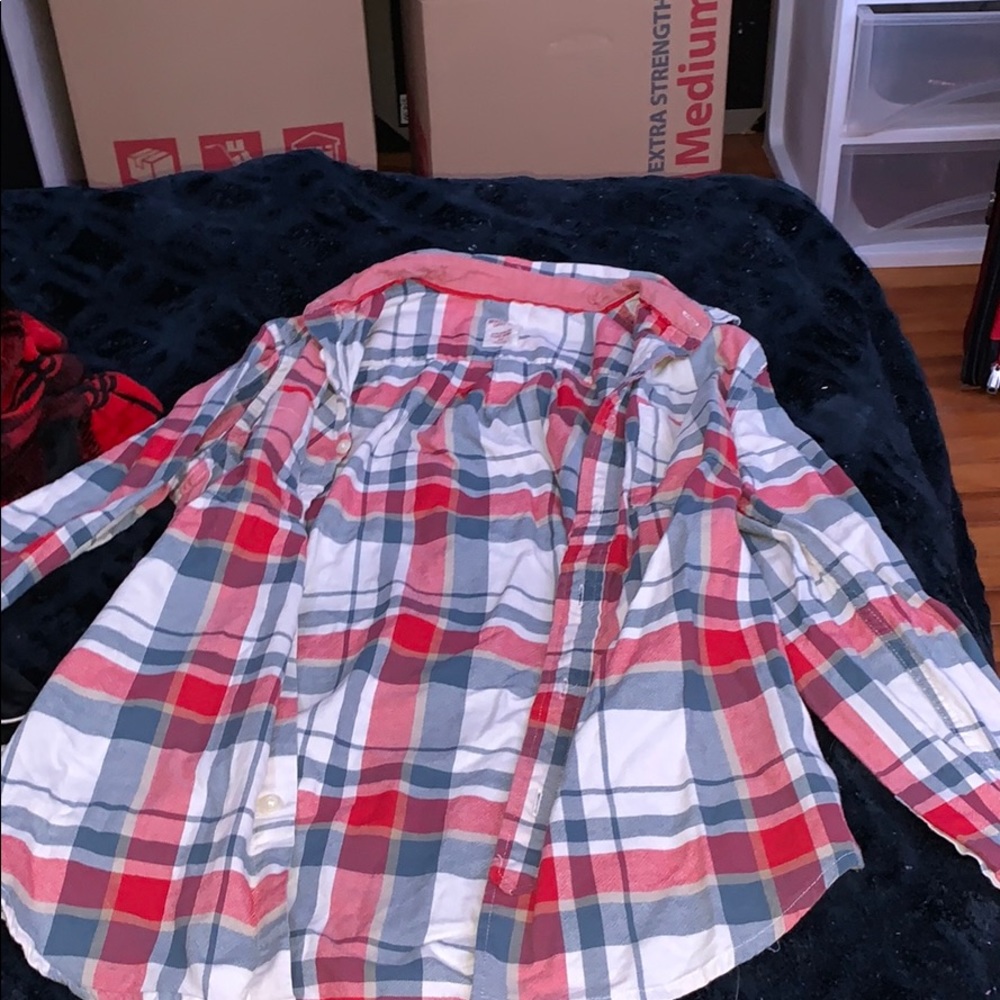 a plaid shirt